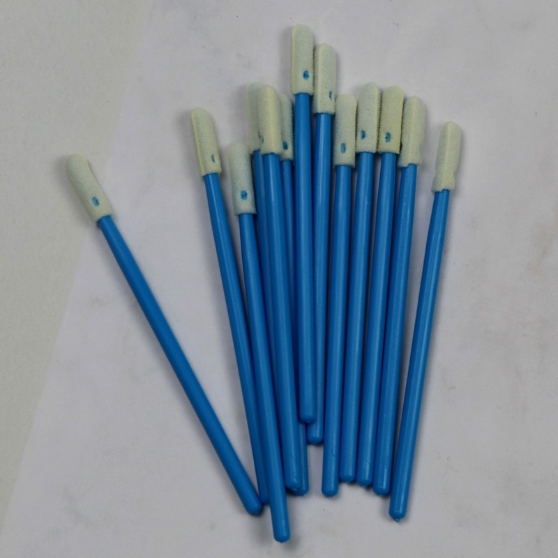 742 Lint Free Small Sponge Stick Industrial Clean Swab High Density Cleanroom Foam Swab