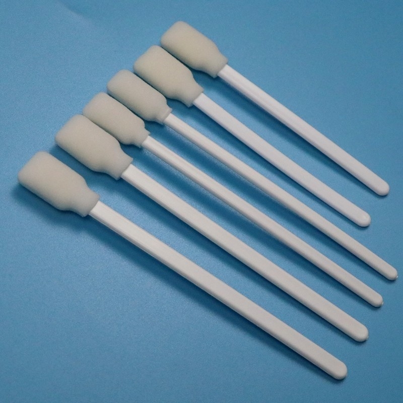 106mm Disposable White PP Sticker Rectangle Sponge Swab Skin Antiseptic Medical Foam Swab Applicator