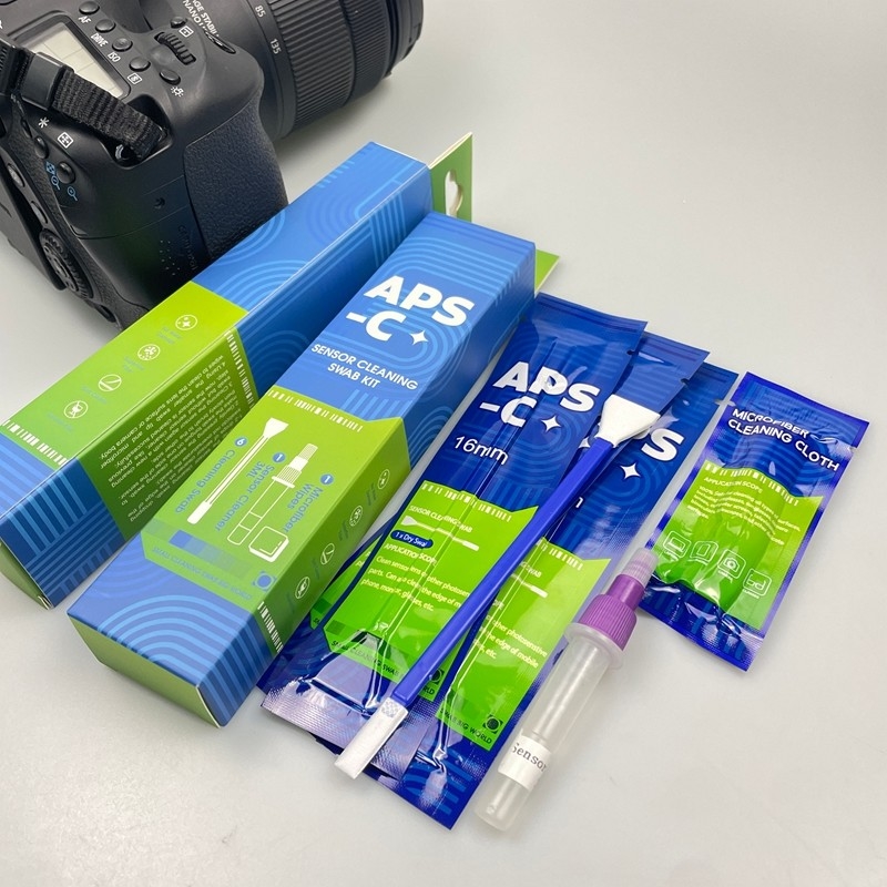 3 in 1 APS-C Camera Sensor Swab Cleaning Kit Individual Packed With Sensor Cleaner