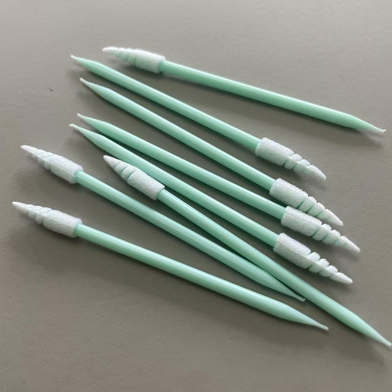TX751 Spiral Foam Tipped Swab For Slot Gap Dust Remove Small Applying Stick