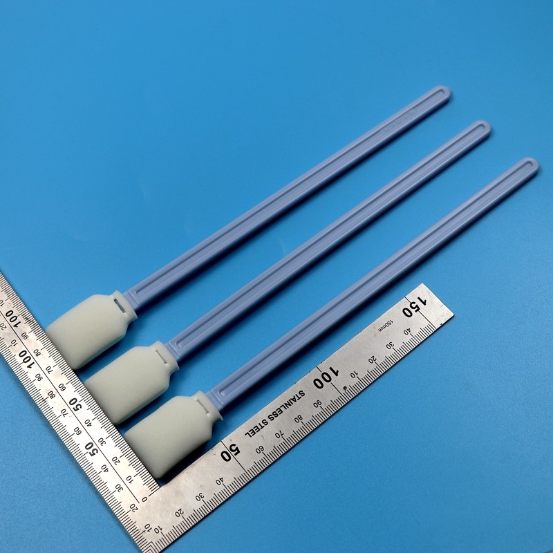 228mm Lint Free Blue Long Handle Rectangular Cleanroom Swab Large Format Printer Cleaning Foam Swab