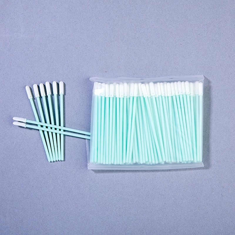 Micro Groove Cleaning Tools TX750 Type 76mm Foam Tip Swabs with Sturdy PP Handle