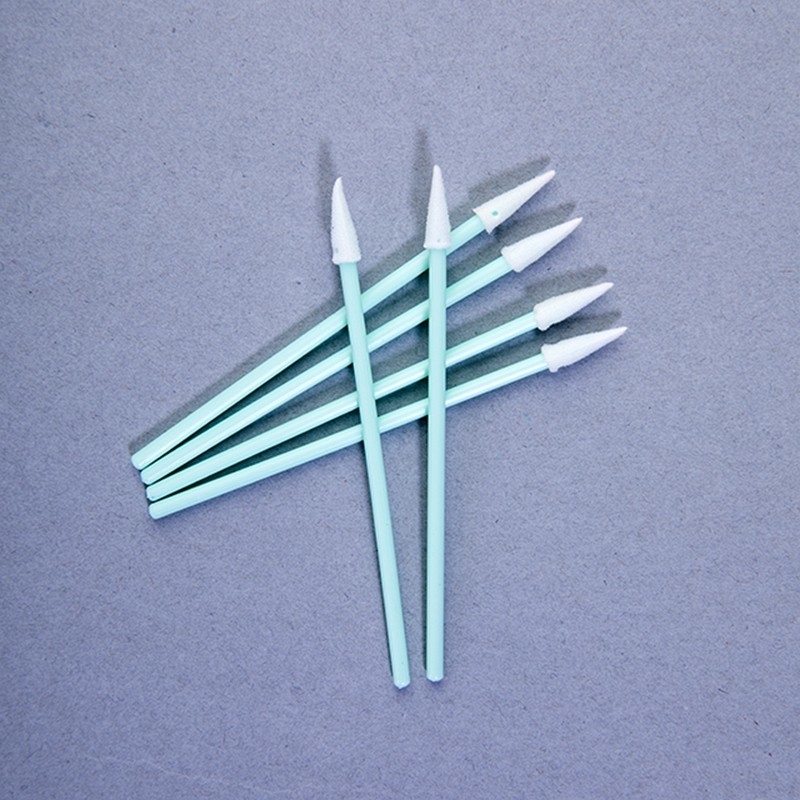 TX750 Type Sharp Foam Tip Swabs 76mm Length Dust Remove Lint Free Industrial Swab