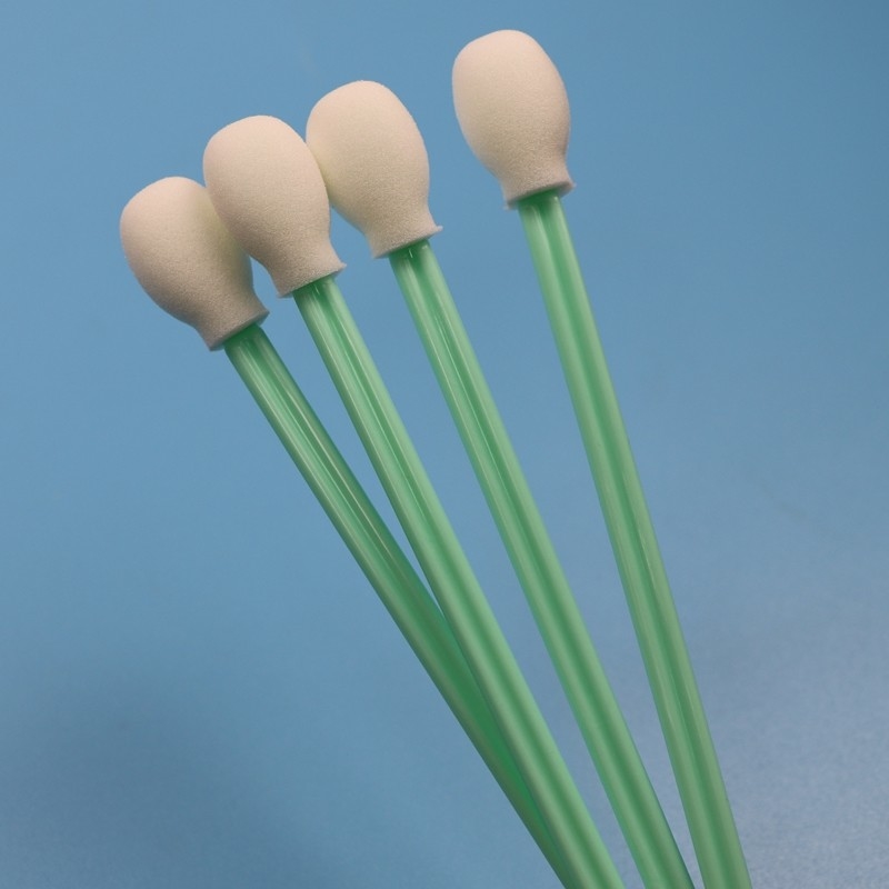Lint Free 180mm Extra Long Handle Circular Sponge Detailing Swab Printer Cleaning Foam Swab