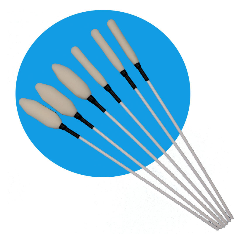 Disposable PP Stick Big Medical Sponge Stick Blood Removing Foam Swab For Trocar Cleaning