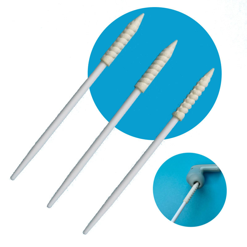 752 Green Handle Pointed Foam Swab 3.6mm Tip for Car Jewelry Cleaning