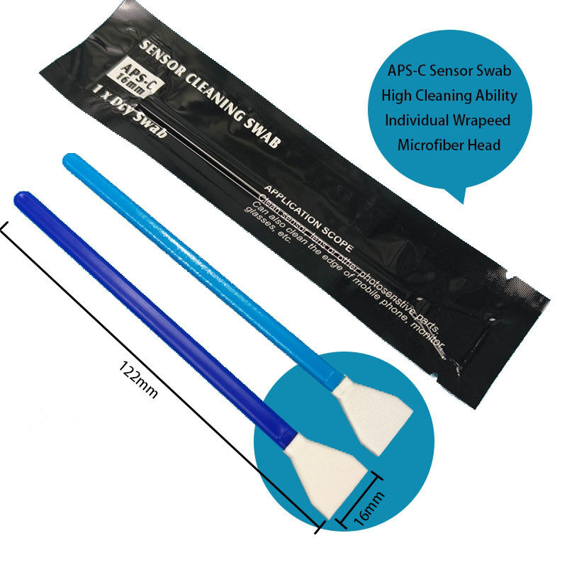 Individual Wrapped 16mm Microfiber Sensor Swabs for APS-C Cameras Detailing Swab for DSLR Camera Cleaning