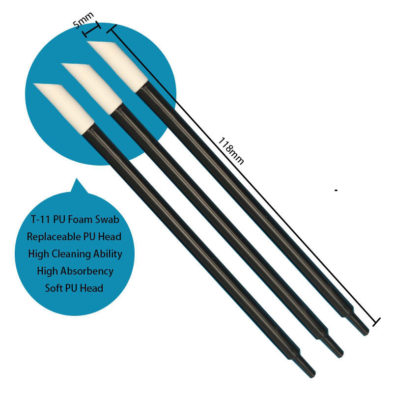 T-11 Replaceable PU Head Printer Cleaning Swab 5mm Precision PU Foam Detailing Swab Ruby Stick for Printer Maintenance