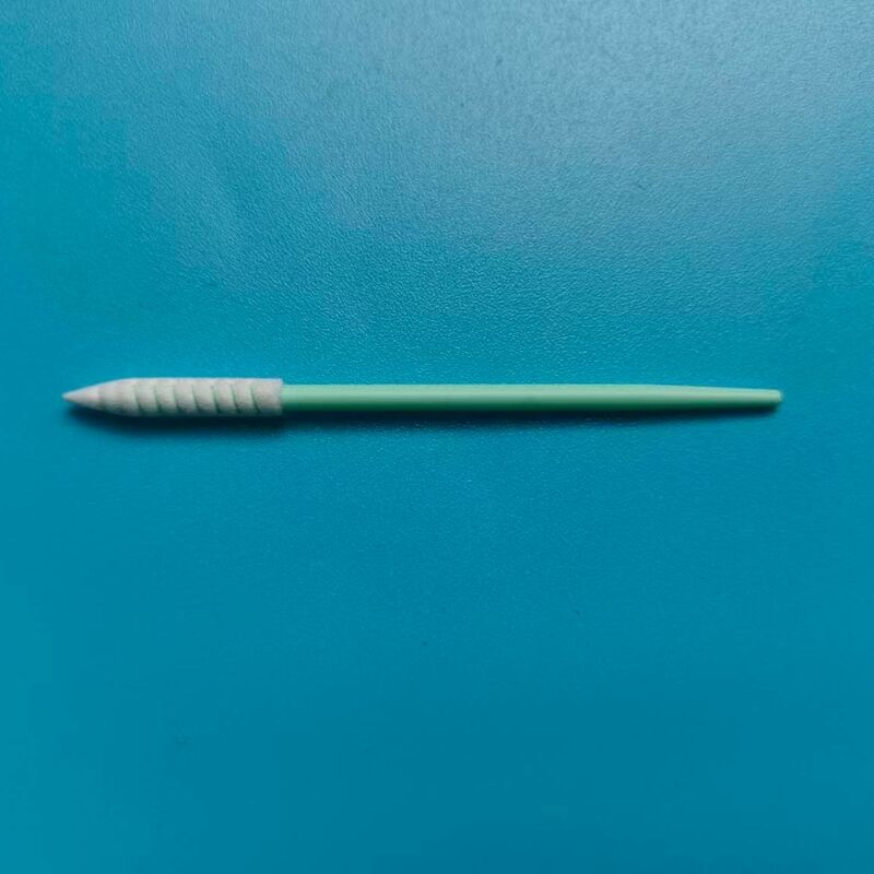 752 Rigid PP Stick Long Spiral Pointed Sponge Stick Detailing Swab Precision Cleaning Foam Tip Swab for Cleanroom