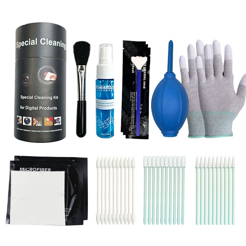 Professional Nine in One Microfiber Sensor Swab Screen Cleaning Spray Lens Cleaning Kit Camera Cleaning Kit with Ari-Blower