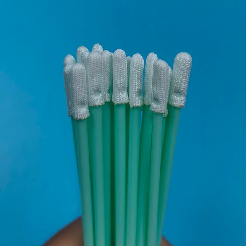 TX758 Lint Free Small Flat Cleanroom Swab Semiconductor Cleaning ESD Polyester Swab Pecision Cleaning Swab