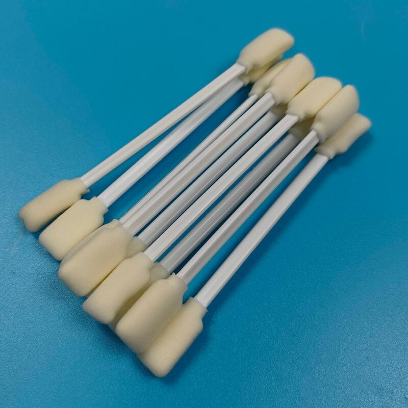 White PP Stick Double Ended Rectangular Sponge Cleaning Swab Mimaki Printer Cleaning Foam Tip Cleanroom Swab