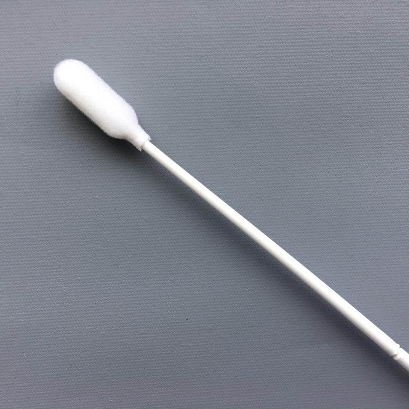Disposable Oral Foam Swabs , Medical Foam Swabs With White PP Stick