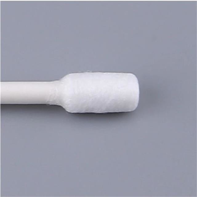 Paper Flat Head Long Stem Cotton Swabs White Color 100 % Pure Cotton