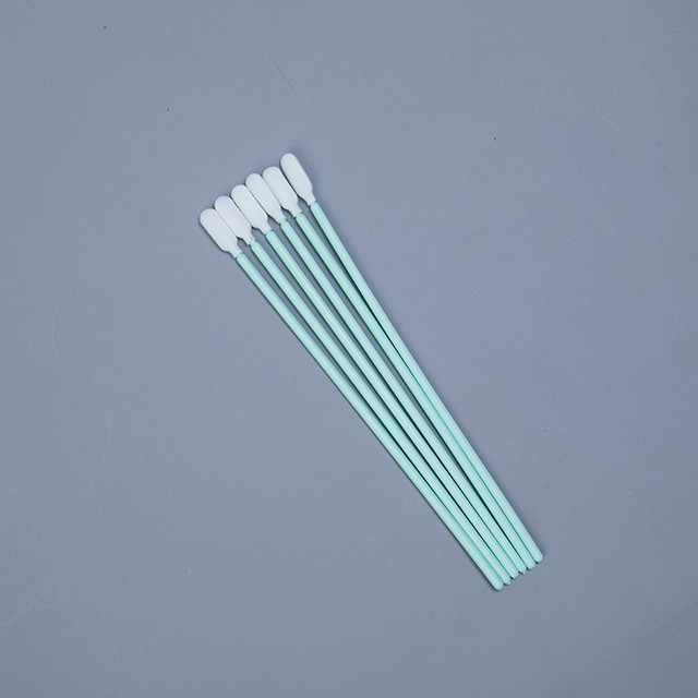 Long Industrial Microfiber Swabs , Medical Foam Swabs With Hard PP Stick
