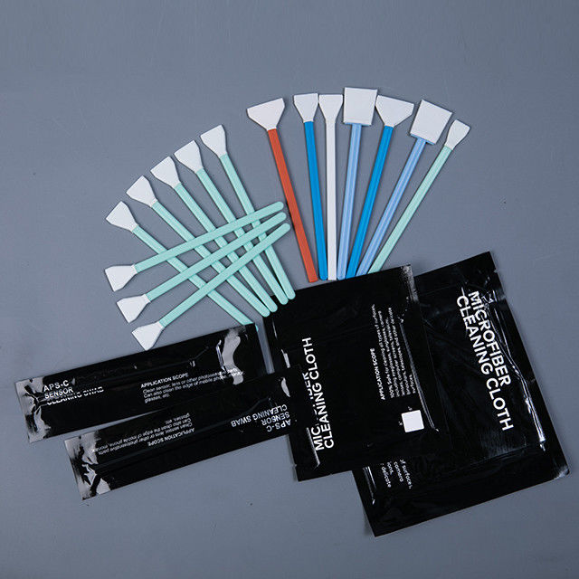 Industrial ESD Microfiber Swabs Stick Fit Camera Lens And Optics Cleaning
