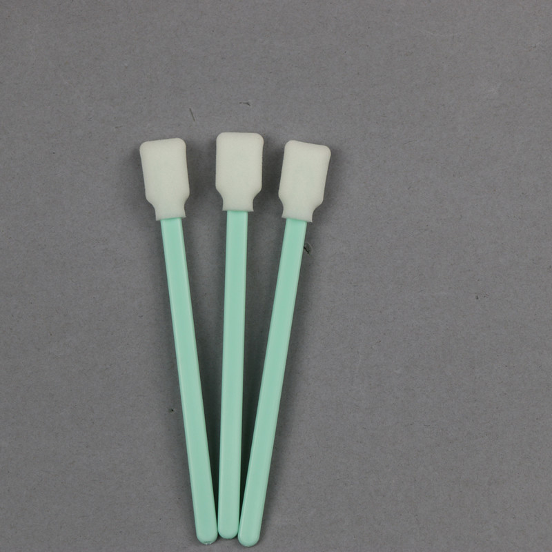 Lint Free PP Stick Cleanroom Foam Swabs With Paddle Tip