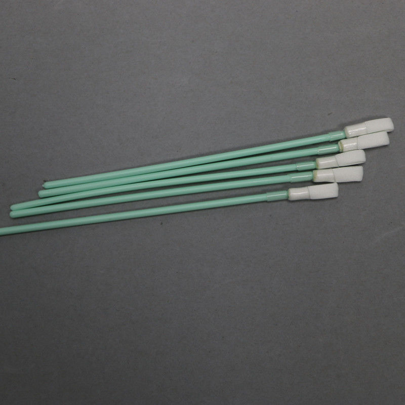 165mm Polyester Dacron Swab with Heat Shrink Green Rigid Handle Swabs