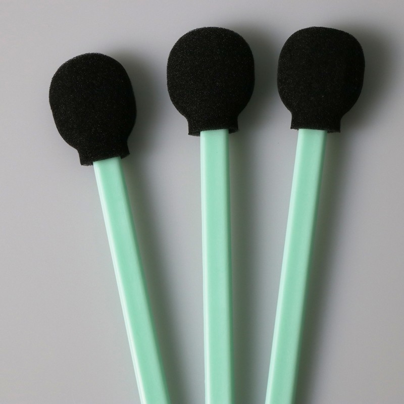 Round Head TX708 125mm Black Head Industrial Cleaning Foam Swabs