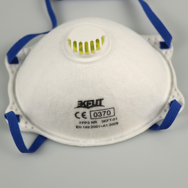 Protective FFP3 Face Mask With Breathing Valve Headbands