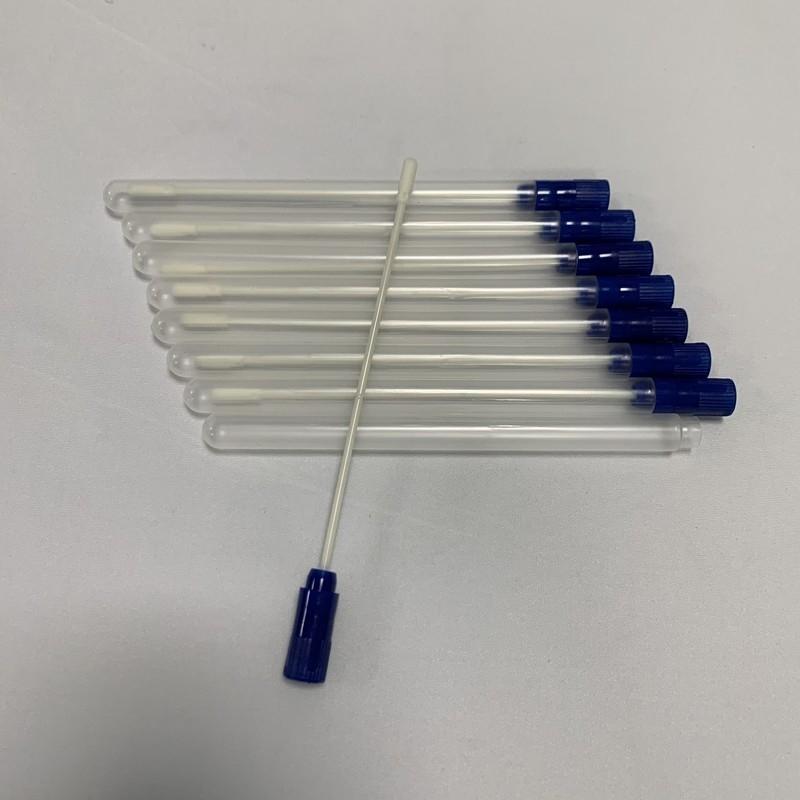 ABS Stick EO Sterile Virus Test Foam Swab For Hospital Sample Collection