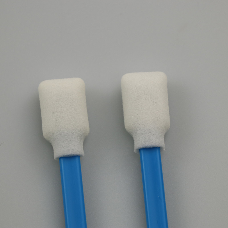 Blue Rectangular Sponge Foam Tip Swabs For Detailing Clean 50 PCS 5''