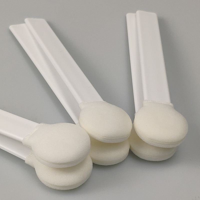 Disposable Rigid Handle Sponge Lint Free Foam Tip Swabs 50pcs/Bag
