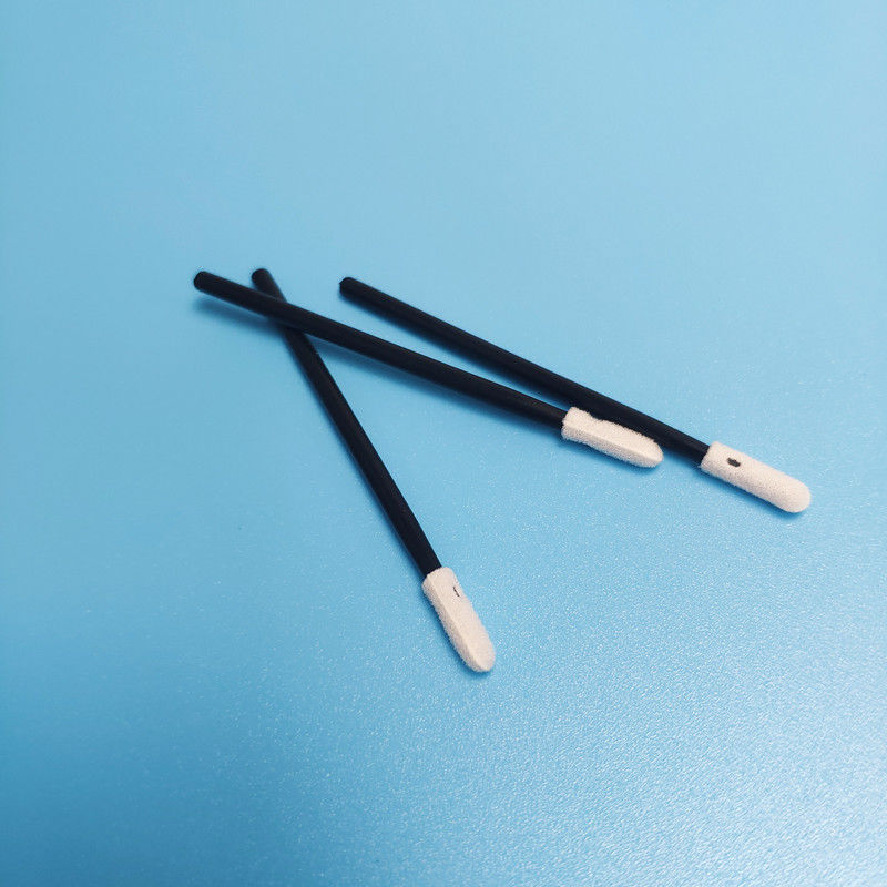 Small round head foam tip swab with 70 mm length for lint free cleaning in small spaces