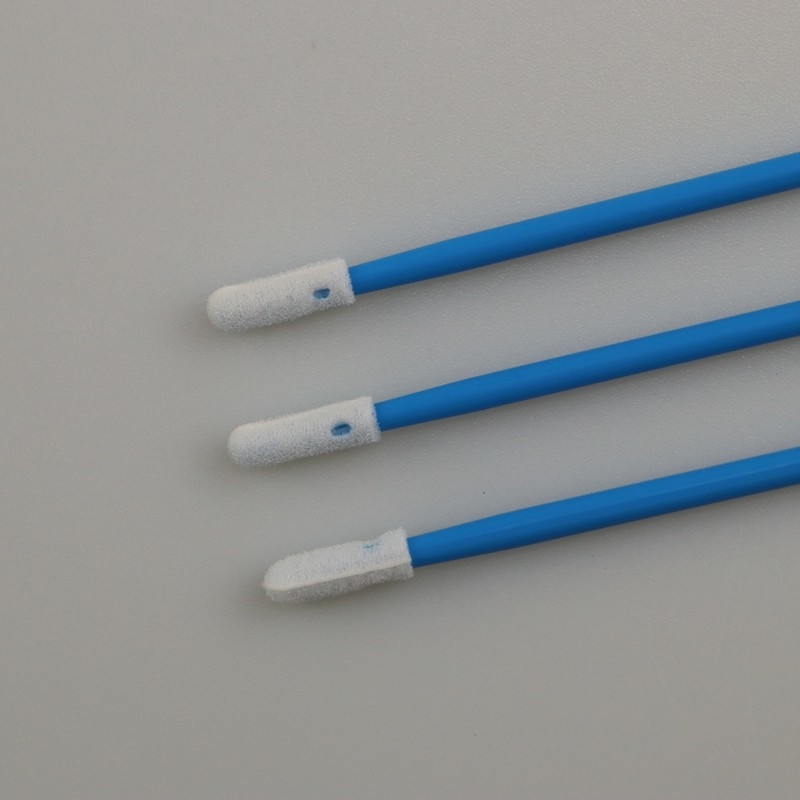3.2mm Mini Round Head Cleanroom Foam Swab With Double Heads For Slots Cleaning