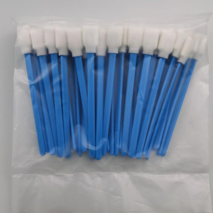 125mm Square Sponge Head Foam Cleaning Swabs For Industrial Applications