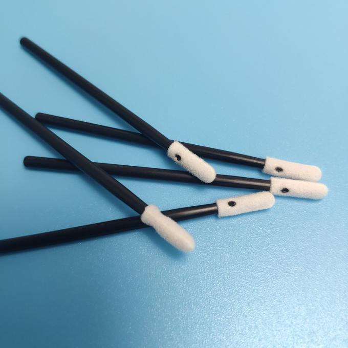 OEM Lint Free 70mm Foam Tipped Cleaning Swabs With PP Handle